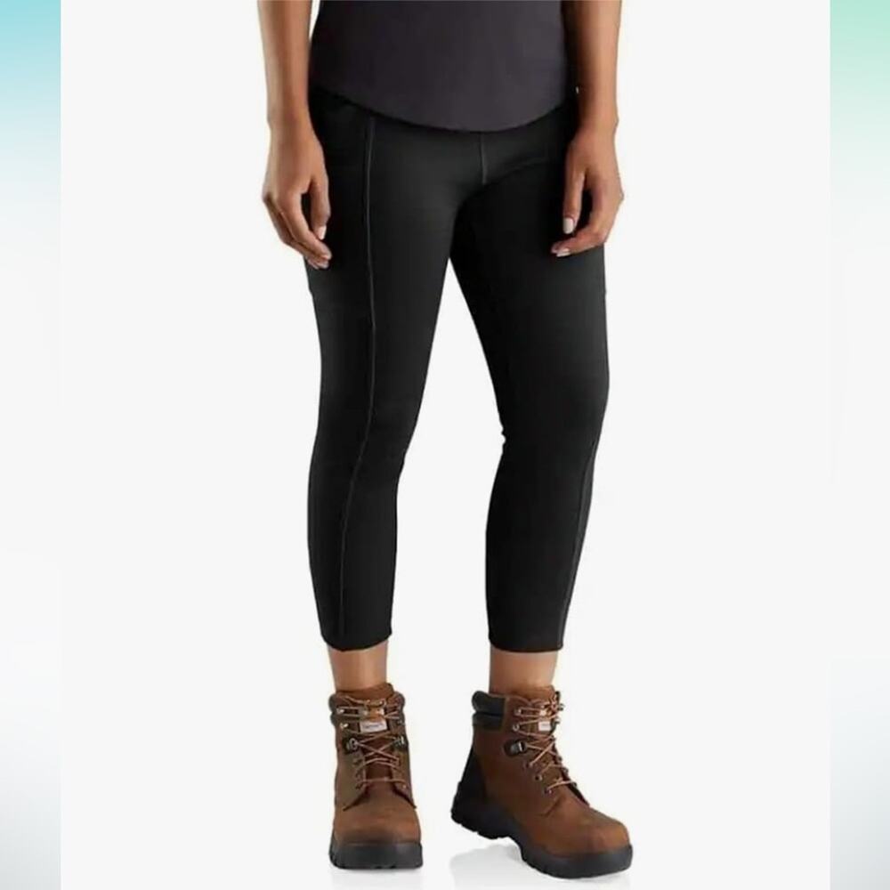 Carhartt NEW Force Fitted Lightweight Ankle Length Legging in Black L 12-14